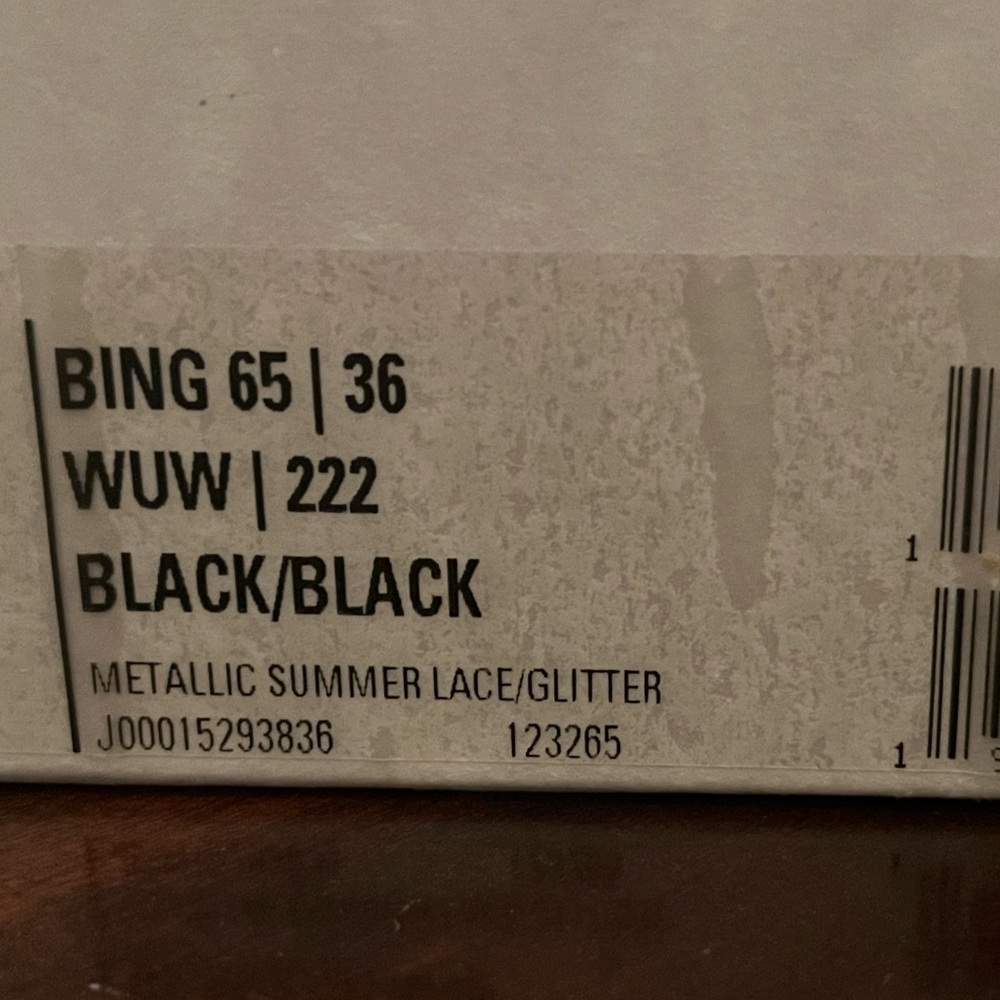 Jimmy Choo Summer Lace/glitter black Heels